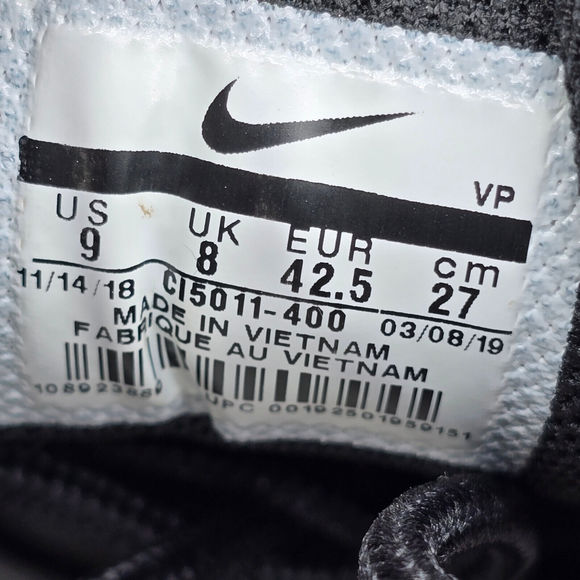 Nike Air Max 97 Shoes Men's 9 Royal Blue Black Lace Up Low Top Athletic Sneakers - Picture 9 of 9